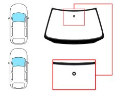 Parabrisas Volkswagen Polo 1999-2001 3/5 puertas / delantero / verde / con sensor / molduras premontadas