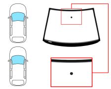 Parabrisas Volkswagen Polo 2001-2005 3/4/5 puertas / delantero / verde / con base espejo / molduras premontadas