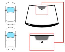 Parabrisas Volkswagen Polo 2005-2009 3/4/5 puertas / delantero / verde / con sensor / molduras premontadas abajo