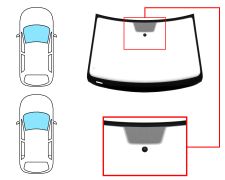 Parabrisas Volkswagen Polo 2014-2017 3/5 puertas / delantero / verde / con base espejo / molduras premontadas