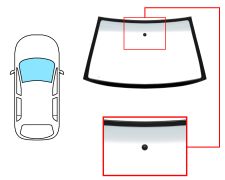 Parabrisas Volkswagen Polo Classic / variant 1995-2002 delantero / verde banda gris / con base espejo / molduras premontadas