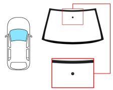 Parabrisas Volkswagen Polo Classic / variant 1995-2002 delantero / verde / con base espejo / molduras premontadas