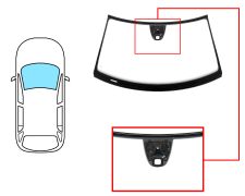 Parabrisas Volkswagen Tiguan 2011-2016 delantero / verde / con sensor cuadrado / con soporte camara / molduras premontadas