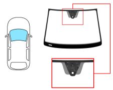 Parabrisas Volkswagen Up 2012-2016 3/5 puertas / delantero / verde / con sensor / con soporte camara / molduras premontadas