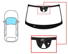 Parabrisas Volvo S90 2020-> delantero / verde / acustico / con sensor / con soporte camara / gps / pantalla integrada / molduras premontadas