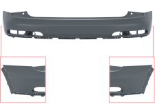 Parachoques Audi Q3 2011-2015 trasero / superior / imprimado
