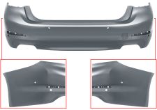 Parachoques Bmw Serie 5 (g30) 2016-2020 trasero / sedan / escape doble grande / con sensor / con park assist / imprimado
