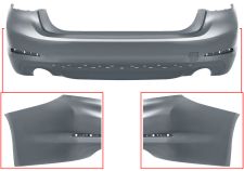 Parachoques Bmw Serie 5 (g30) 2016-2020 trasero / sedan / escape doble / modelo luxury / sport / imprimado