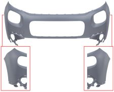 Parachoques Citroen C3 2016-2020 delantero / superior / imprimado