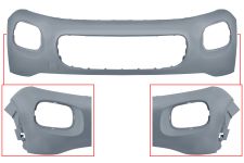 Parachoques Citroen C3 Aircross 2017-2020 delantero / superior / con agujeros marco faro / imprimado