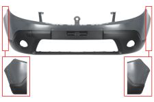 Parachoques Dacia Sandero 2008-2013 delantero / con antinieblas / modelo stepway / con cerco aleta / imprimado