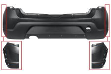 Parachoques Dacia Sandero 2008-2013 trasero / modelo stepway