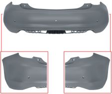 Parachoques Fiat 500E 2020-> trasero / con 3 sensor / imprimado