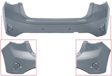Parachoques Ford Focus 2018-2022 trasero / 5 puertas / con 4 sensor / imprimado