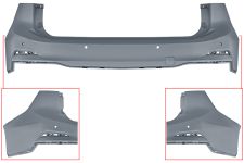 Parachoques Ford Focus 2018-2022 trasero / familiar / con 4 sensor / imprimado