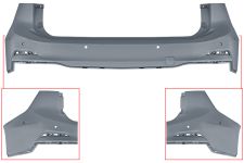 Parachoques Ford Focus 2018-2022 trasero / familiar / con 6 sensor / imprimado