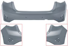 Parachoques Ford Focus 2022-> trasero / 5 puertas / con 6 sensor / con park assist / imprimado