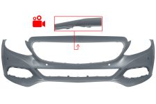 Parachoques Mercedes Clase C (w205) 2014-2018 delantero / con 6 sensor / con park assist / con camara / imprimado