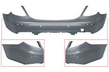 Parachoques Mercedes Clase E (w213) 2016-2020 trasero / sedan / con agujero moldura / con sensor / imprimado