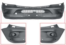 Parachoques Mercedes Sprinter (906) 2013-2018 delantero / con lavafaros / con 6 sensor / con park assist / liso a imprimar