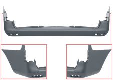 Parachoques Mercedes Vito (w447) 2014-> trasero / chasis largo / imprimado