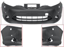 Parachoques Nissan Qashqai 2014-2017 delantero / con lavafaros / con 2 sensor
