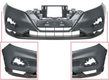 Parachoques Nissan Qashqai 2017-2021 delantero / con 2 sensor / imprimado