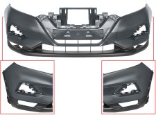 Parachoques Nissan Qashqai 2017-2021 delantero / imprimado