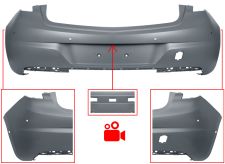 Parachoques Opel Astra k 2015-2019 trasero / 5 puertas / con camara / con 6 sensor / con park assist / imprimado