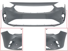 Parachoques Opel Corsa f 2019-2023 delantero / con 2 sensor / imprimado