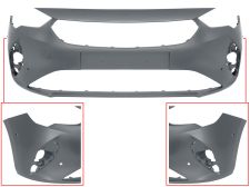 Parachoques Opel Corsa f 2019-2023 delantero / con 4 sensor / imprimado