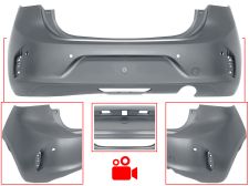 Parachoques Opel Corsa f 2019-2023 trasero / con 4 sensor / con camara / imprimado