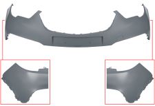 Parachoques Opel Crossland X 2017-2020 delantero / superior / imprimado