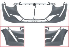 Parachoques Peugeot 208 2019-2023 delantero / con 4 sensor / imprimado