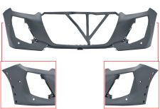 Parachoques Peugeot 208 2023-> delantero / modelo gt line / con agujeros moldura / con 4 sensor / imprimado