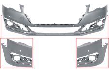 Parachoques Peugeot 508 2014-2018 delantero / con 6 sensor / con park assist / imprimado