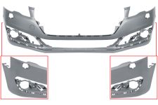 Parachoques Peugeot 508 2014-2018 delantero / con lavafaros / imprimado