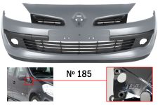 Parachoques Renault Clio 2005-2009 delantero / modelo 185 / con antinieblas / integral / imprimado