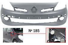 Parachoques Renault Clio 2005-2009 delantero / modelo 185 / imprimado