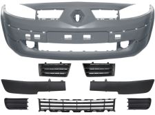 Parachoques Renault Megane 2002-2006 delantero / con molduras + rejillas / imprimado