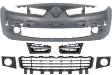 Parachoques Renault Megane 2006-2008 delantero / con antinieblas / con kit rejillas gris plata / imprimado