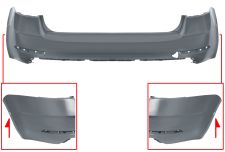 Parachoques Skoda Octavia 2017-2020 trasero / combi / con sensor
