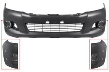 Parachoques Toyota Hilux 2011-2016 delantero / con moldura aleta / con rejilla