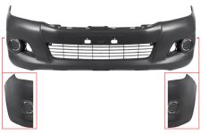 Parachoques Toyota Hilux 2011-2016 delantero / sin moldura aleta / con rejilla