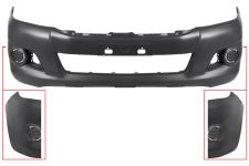 Parachoques Toyota Hilux 2011-2016 delantero / sin moldura aleta / sin rejilla