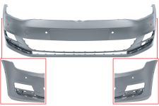 Parachoques Volkswagen Golf vii 2012-2017 delantero / con 6 sensor / con park assist / imprimado