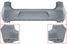 Parachoques Volkswagen Golf vii 2012-2017 trasero / imprimado