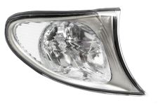 Piloto delantero Bmw Serie 3 (e46) 2001-2005 blanco / borde cromado derecho