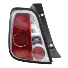 Piloto trasero Fiat 500 2007-2015 borde negro / izquierdo