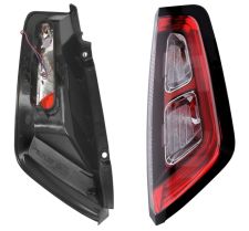 Piloto trasero Fiat Punto 2012-2018 portalamparas union con clips / base negra / roja / led / derecho